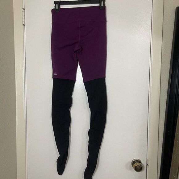 ALO YOGA AIRBRUSH HIGH-WAIST HIGHLIGHT GODDESS PURPLE LEGGING Size XS - Picture 6 of 7